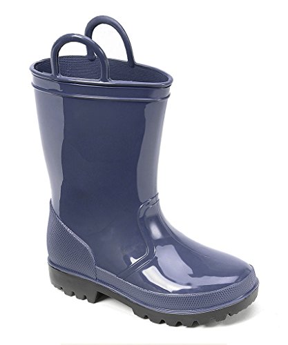 Ska Doo Blue With Black Sole Big Kids Rain Boots 4 M US Big Kid