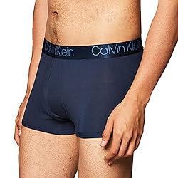 Calvin Klein Men's Ultra Soft Modal Trunks, Blue