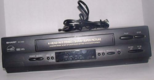 Sharp 4 Head Hi-Fi Stereo VHS HQ/SHARP Super Picture Model: VC-H960U - Without Remote