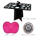 Makeup Brush Drying Rack, 26 Holes Folding Brush Holder Brush Cleaning Mat and Color Removal Sponge Makeup Brush Cleaning Tool by MAANGE