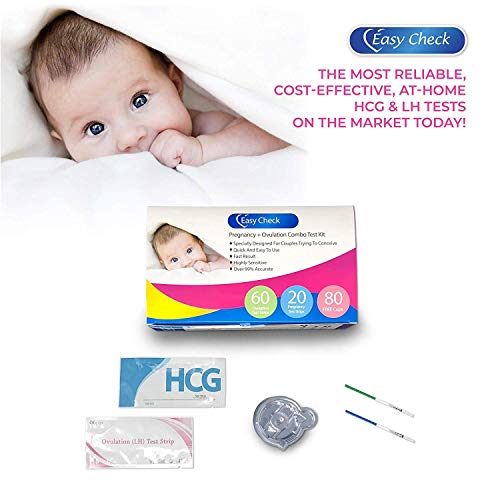 Buy Easy Check 60 Ovulation Test Strips + 20 Pregnancy Test Strips Kit