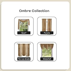 Sheer Window Scarf Valance - 50 Inch Width x 144