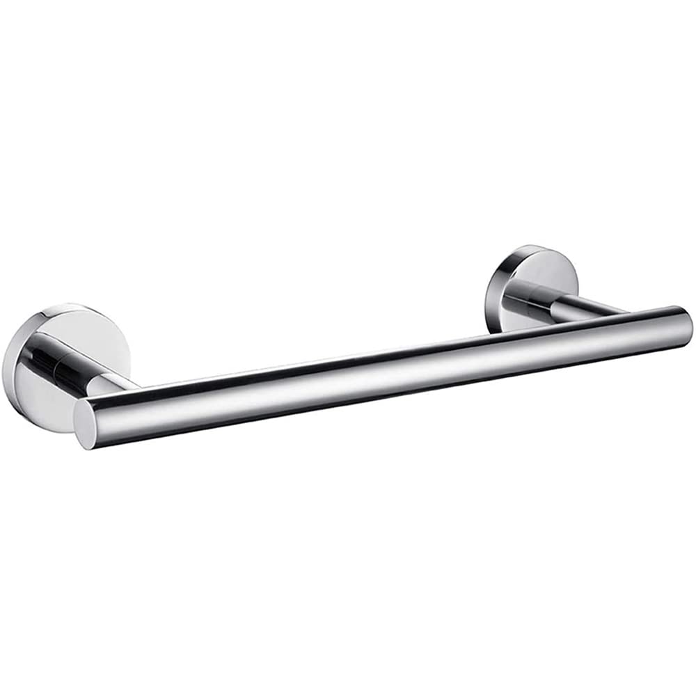 Melairy 30cm Wall Mounted SUS 304 Stainless Steel Towel Bar Towel Rail Rack for Bathroom Kitchen Chrome Surface