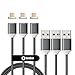 NetDot 3 Pack 2nd Generation 5ft USB Fast Charging Magnetic Micro USB Cable with LED Indicator Compatible with Android Device (5 feet/3 Gray)