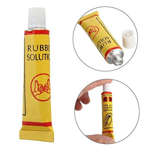 Ioffersuper 8 Pcs Bicycle Tire Repair Kits(3 Pcs Rubber Cold Patch + 5 Pcs Glue) - Thumbnail 5