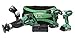 Hitachi KC18DG4L 18V Cordless 4 Piece Combo Kit, Hammer Drill, Impact Driver, Recip Saw, Flashlight, 2 Compact 3.0 Ah Lithium Ion Batteries, Lifetime Tool Warranty