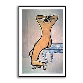 Framed Canvas Wall Art for Living Room, Bedroom Sexy Girls by Sanyu Canvas Prints for Modern Home Decoration Ready to Hang - 16"x24" inches