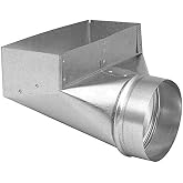 4" x 10" x 6" Angle Boot Duct