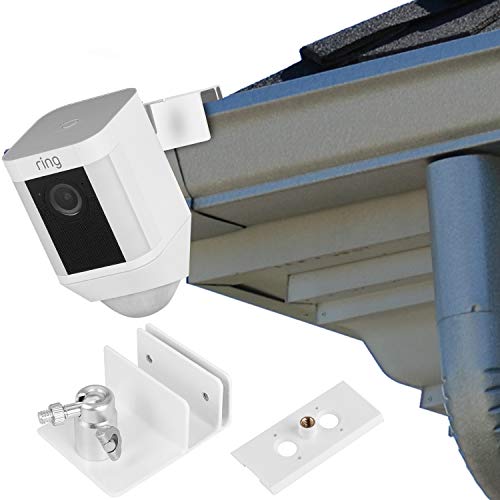 Gutter Mount for Ring Spotlight Cam Battery, Weatherproof and Sturdy, Best Viewing Angle for Your Ring Camera(1 Pack)