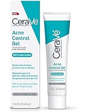 CeraVe Salicylic Acid Acne Treatment Gel for Face | AHA Glycolic and Lactic Acid, BHA Salicylic Acid | Fragrance and Denatured Alcohol Free | 1.35 Ounce