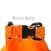 Waterproof Dry Bag with 2 Adjustable Straps and Emergency Whistle | Perfect Snow Sports, Water Sports, Camping, Backpacking, All Wet Outdoor Activities by Peak Master (Black and Orange, 10 Liter)