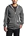 Carhartt Men's Big & Tall Midweight Sweatshirt Hooded Zip Front Original Fit,Charcoal Heather,X-Large Tall