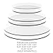 Lacupella Cake Decorating Acrylic Disk For Buttercream Icing Set of 2-3/16