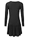 Doublju High-Low Ruffle Tunic Dress Top (Made In USA / Plus size available)