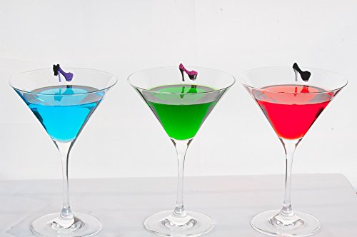 Simply Charmed High Heels Wine Glass Charms & Magnetic Drink Markers Novelty Glass Markers, Set Of 6 - Thumbnail 5