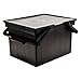 ADVANTUS Companion Letter/Legal Portable Plastic File Box, Includes Lid and Handles, 17 x 14 x 11 Inches, Black (TLF-2B)