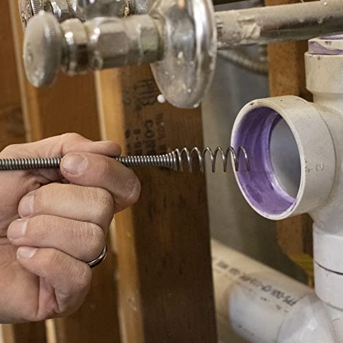 DrainX Drain Auger Pro Heavy Duty Steel Drum Plumbing Drain Snake