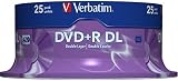 Verbatim 43757 DVD+R 8x DL Matt Silver 25 Pack Recordable Discs view 4