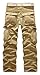 Men's Durable Multi-Pocket Relaxed Fit Cargo Pants Khaki 36