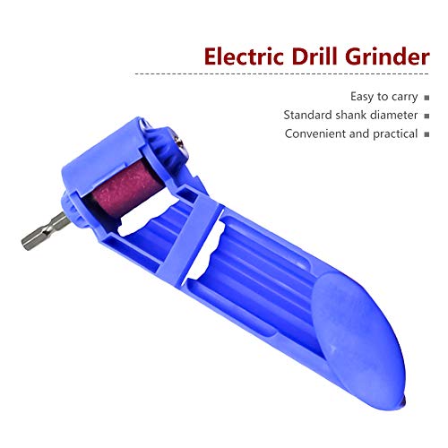 Drill Bit Sharpening Tool, Portable Drill Bit Grinder, Iron-Based Bit for Grinding, 2-12.5mm Drill Bit Sharpener, with Wrench and Grinding Wheel (2 Pack)