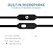 Earbuds In-Ear Stereo Wired Earphones with Mic Noise Isolating Earbud Headphones for iPhone iPad iPod Laptops and Android Smart Phones