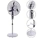 Costway 18-Inch Pedestal Fan 3-Speed Oscillating Stand w/ Manual Control Timer