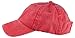 DALIX Mens Pigment Dyed Washed Cotton Cap - Adjustable Hat 6 Panel Unstructured (Heavy Washed Red)