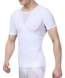 No.66 Town Men's Burn Fat Body Shaper Corset Sports Short Sleeve T-shirts