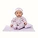 Madame Alexander 16-Inch Lee Middleton Newborn Baby Doll, Lavender Floral, Light Skin Tone