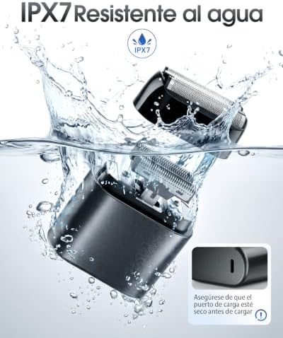 Afeitadora Eléctrica Foil Shaver Hombre Portátil Recargable USB-C