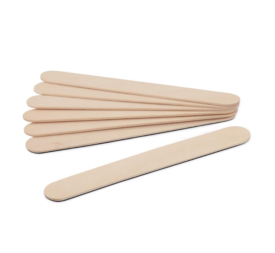 Pack of 50 Disposable Wooden Spatulas for Wax Spreading - Practical and Affordable!