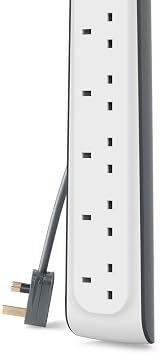 Belkin 6 Outlet Surge Protection Strip 2m Power Cord White 650 J view 7