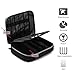 BAGSMART Universal Travel Cable Organizer Electronics Accessories Carry Bag for 9.7 inch iPad, Kindle, Power Adapter, Black+Grey