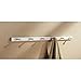 iDesign Wooden Wall Mount 6-Peg Coat Rack for Hanging Jackets, Leashes, Purses, Hats, Scarves, Bags in Mudroom, Kitchen, Office, 32.5