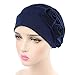 Ever Fairy 3 Colors Chemo Cancer Head Scarf Hat Cap Ethnic Cloth Print Turban Headwear Women Stretch Flower Muslim headscarf