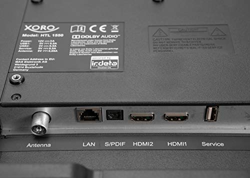 Xoro HTL 1550 KIT (15,6" FullHD, DVB-T2 HD, freenet TV, DVB-C kabeltuner, 2xUSB, 2xHDMI, HAN 150) zwart - Afbeelding 7