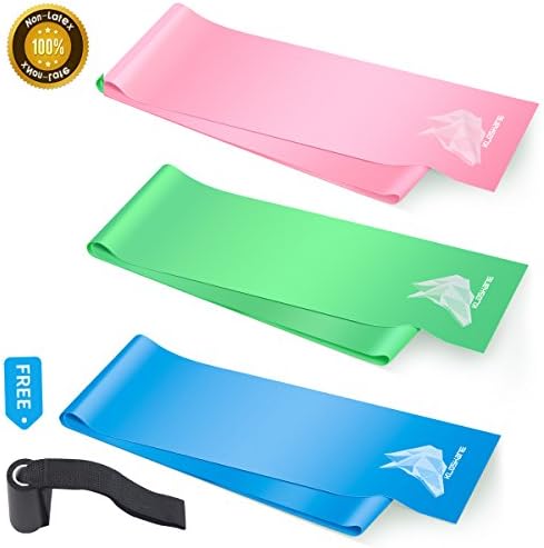 Resistance Bands Non-Latex Elastic Exercise Band Fitness Home with Door Anchor Workout