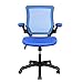 Mesh Task Office Chair with Flip Up Arms. Color: Blue