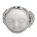 NOVICA .925 Sterling Silver Handcrafted Cow Bone Cocktail Ring 'Face of the Moon'