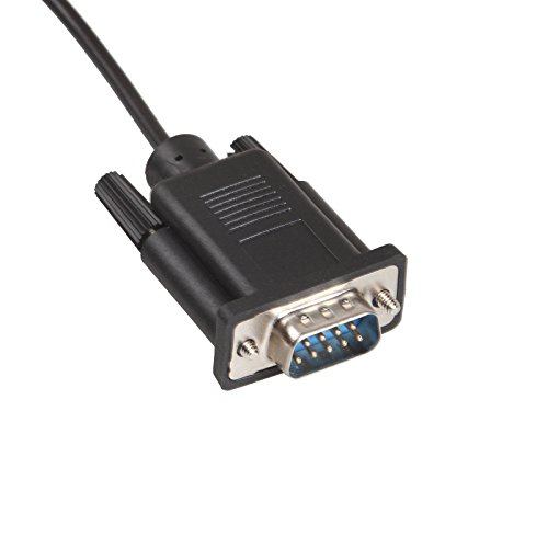 LIANSHU DB9 Male to DC3.5mm Male Serial RS232 Cable L= 6FT Black