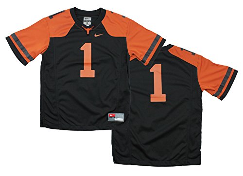 Nike NCAA Big Boys Youth Texas Longhorns #1 Football Jersey, Black