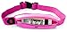 Sport2People LED Reflective Running Belt Pouch with USB Rechargeable Light - Key, iPhone X 6 7 8 Plus Cell Phone Holder for Runners - Best Visibility during Walking and Cycling (Pink fluo with LED)