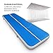 Happybuy Inflatable Gymnastics Tumbling Mat Air Tumbling Track w/Electric Pump Air Floor Mat for Home Use/Cheerleading/Beach/Park and Water (1X3M / 3.2X9.8FT)