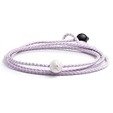 Triple Wrap Bracelet, Lilac, 7