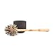 Iris Hantverk Birch Wood Toilet Brush and Soft Concrete Cup in Dark Grey