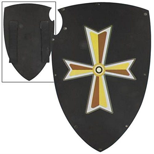 Black Knight's Cross Medieval Foam LARP Warrior's Kite Training Shield