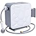 Goplus Retractable Garden Hose Reel, Retract Auto, Slow and Safe, Cubic Shape Wall-Mount Swivel 1/2