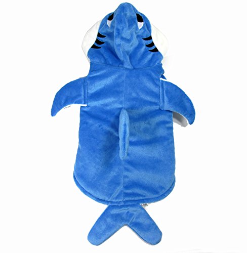 Yoption Pet Puppy Dog Christmas Halloween Clothes Outwear Coat Apparel Hoodie (L, Stereo Shark)