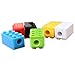 Brick Building Blocks Party Favor Novelty Toys Set, Block Bracelets, Erasers, Sharpeners, 48pcs, Great for Children Birthdays, Kid's Goody Bags, Reward Prize Boxes