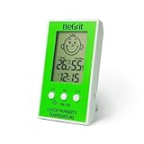 BeGrit Hygromètre Thermomètre pour Bébé Température de la pièce Humidimètre, Num